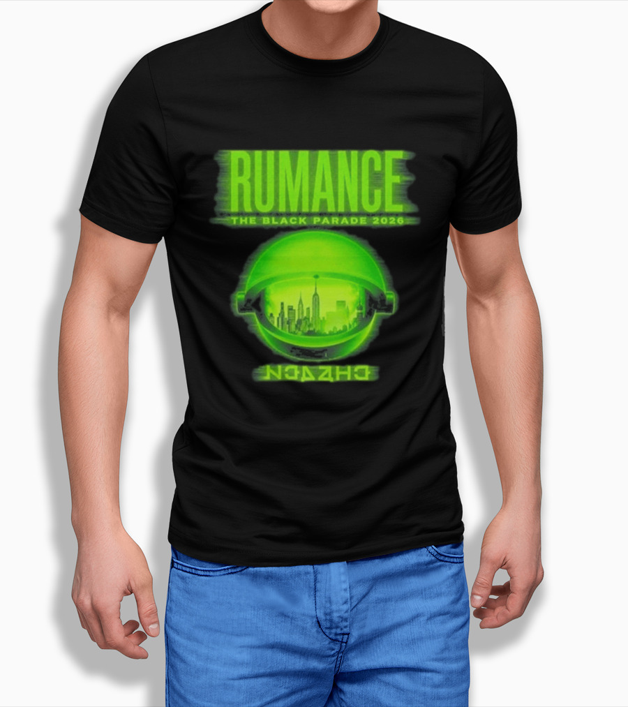 RUMANCE The Black Parade 2026 Neon Cityscape T-Shirt