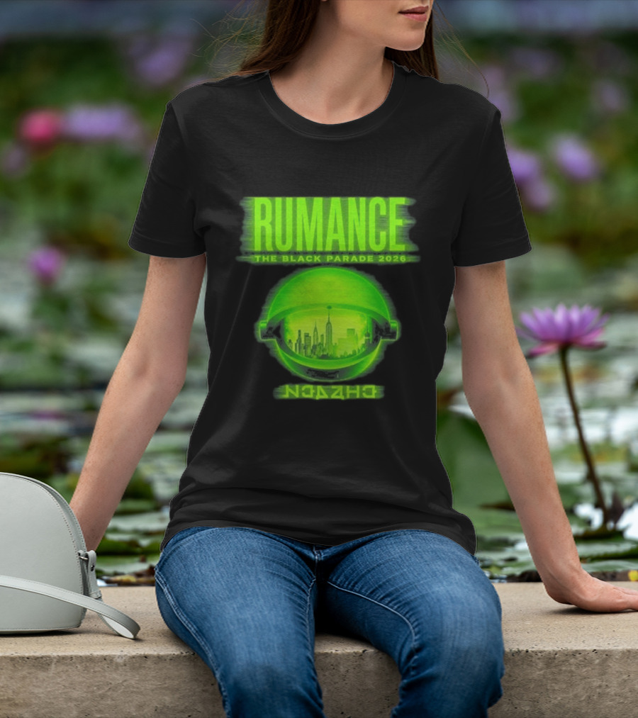 RUMANCE The Black Parade 2026 Neon Cityscape T-Shirt