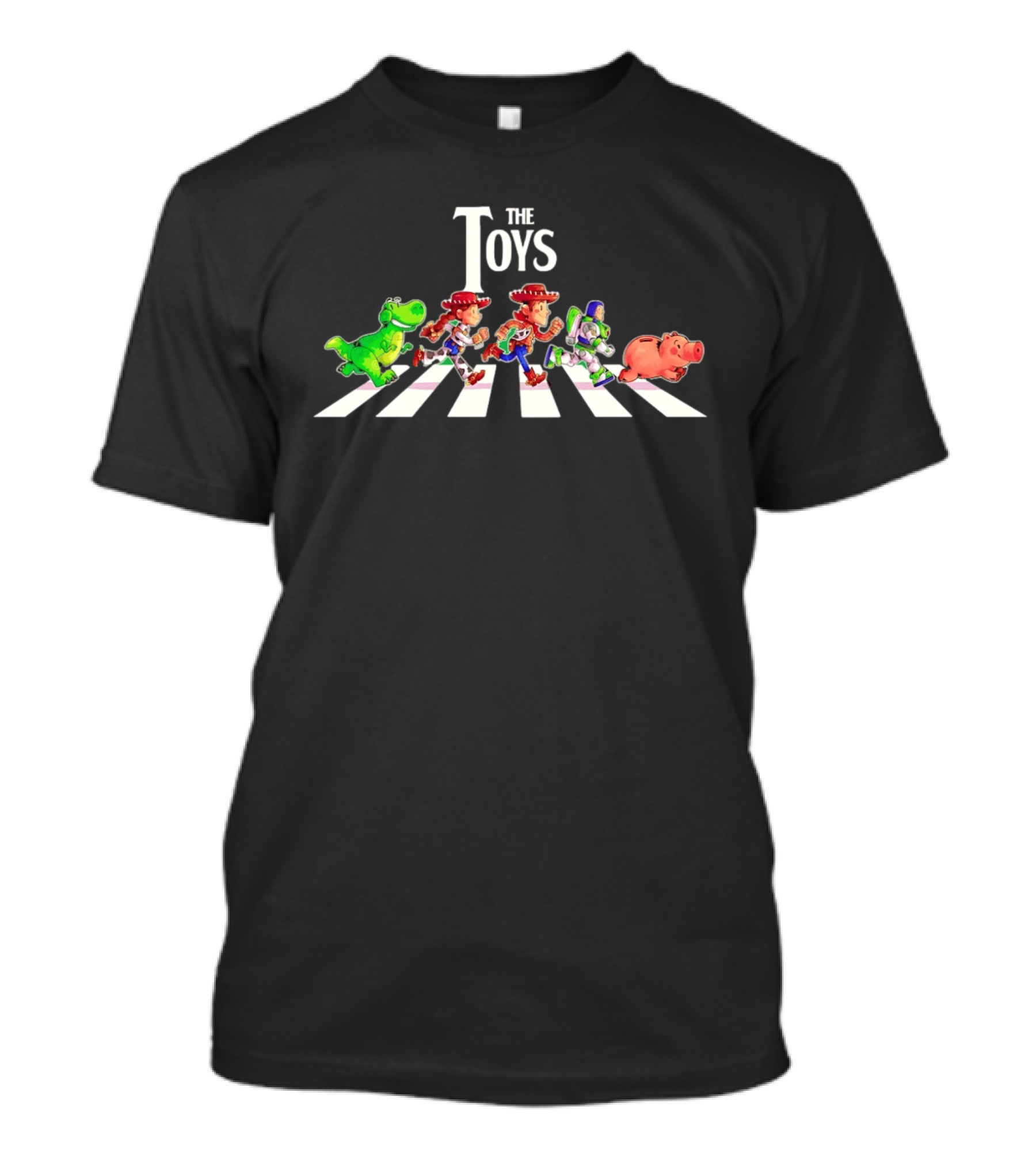Rex Jessie Woody Buzz Lightyear Hamm The Toys Abbey Road T-Shirt