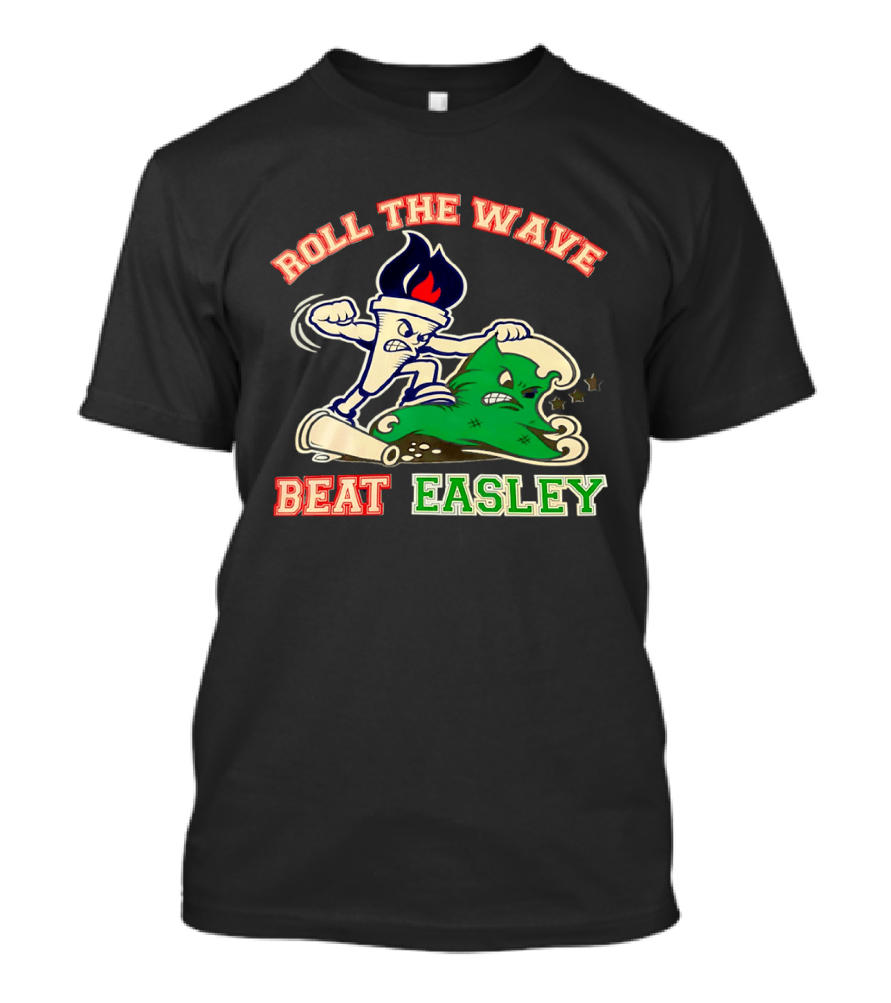 Roll The Wave Beat Easley Torch Green Wave T-Shirt