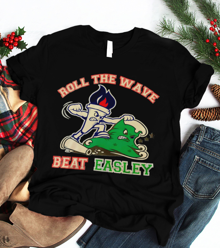 Roll The Wave Beat Easley Torch Green Wave T-Shirt
