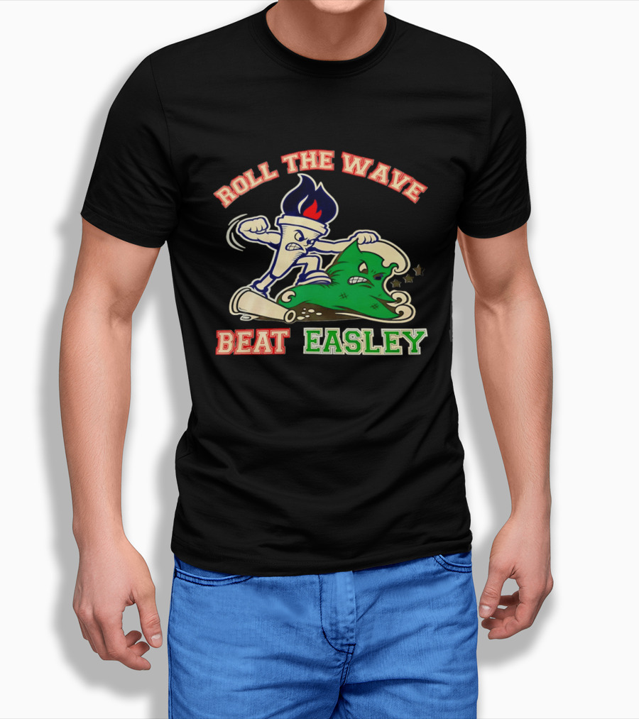 Roll The Wave Beat Easley Torch Green Wave T-Shirt