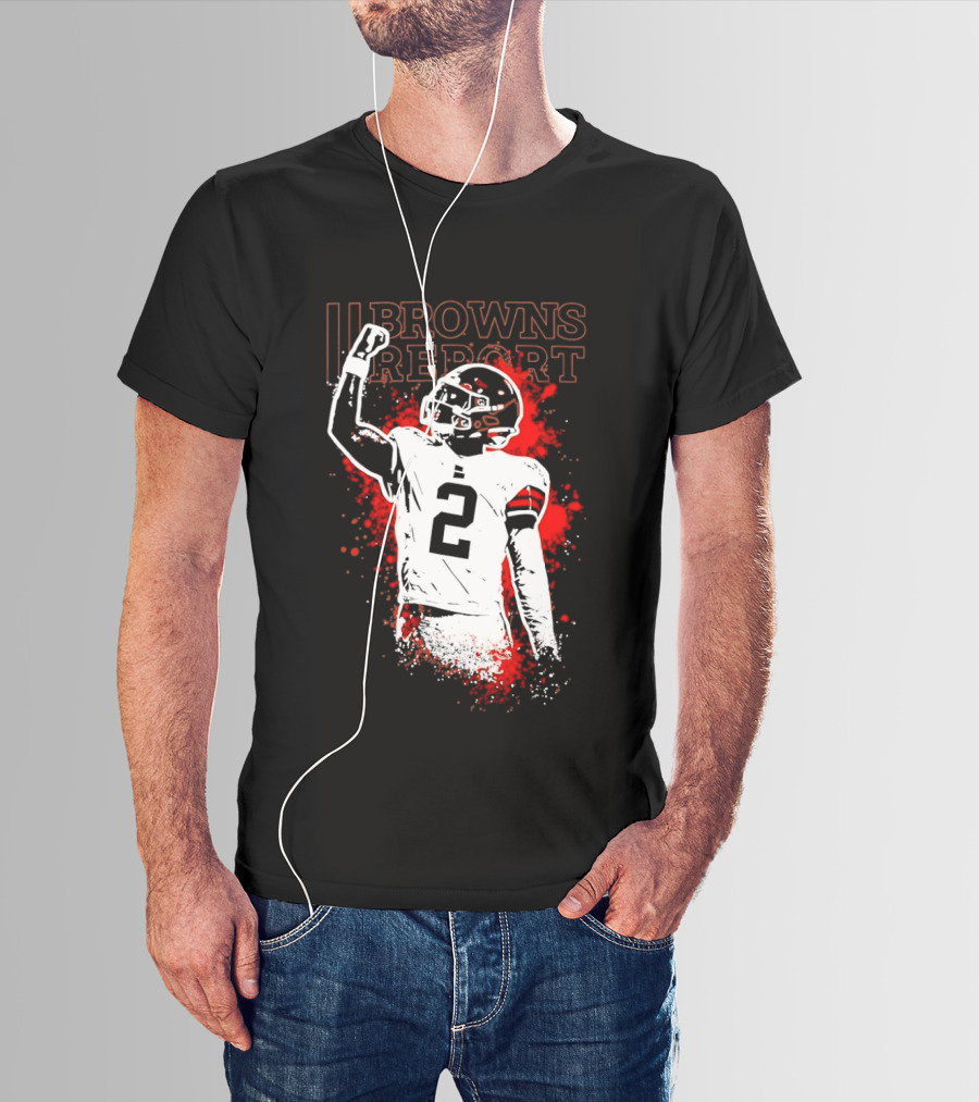 Shedeur Sanders Perfect Timing 2 Browns Report Cleveland Browns T-Shirt