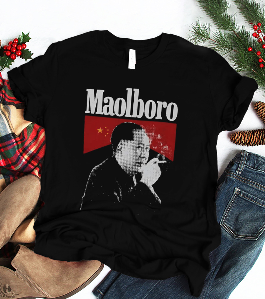 Maolboro Smoking Chairman Mao Zedong Communist T-Shirt