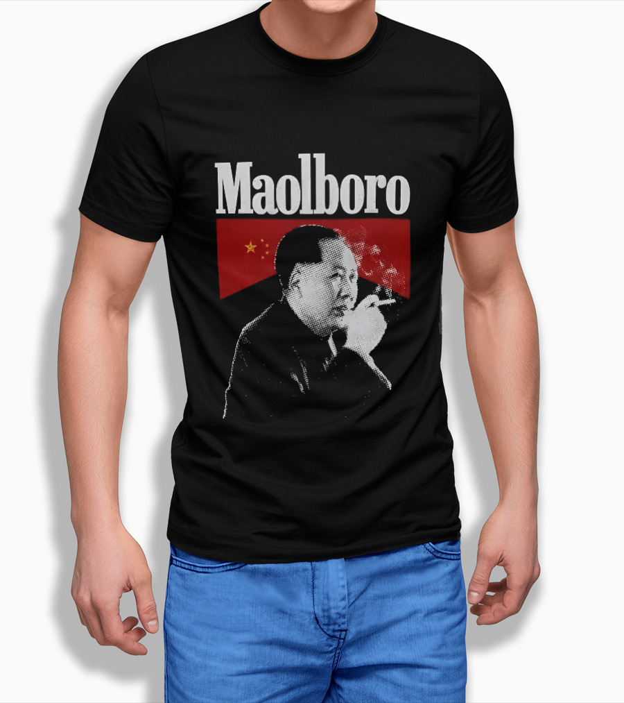 Maolboro Smoking Chairman Mao Zedong Communist T-Shirt