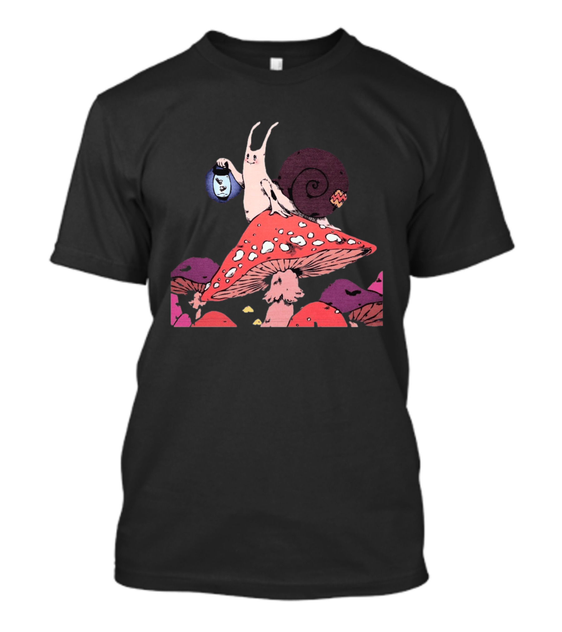 Steady Hands Snail Lantern On Giant Mushroom T-Shirt