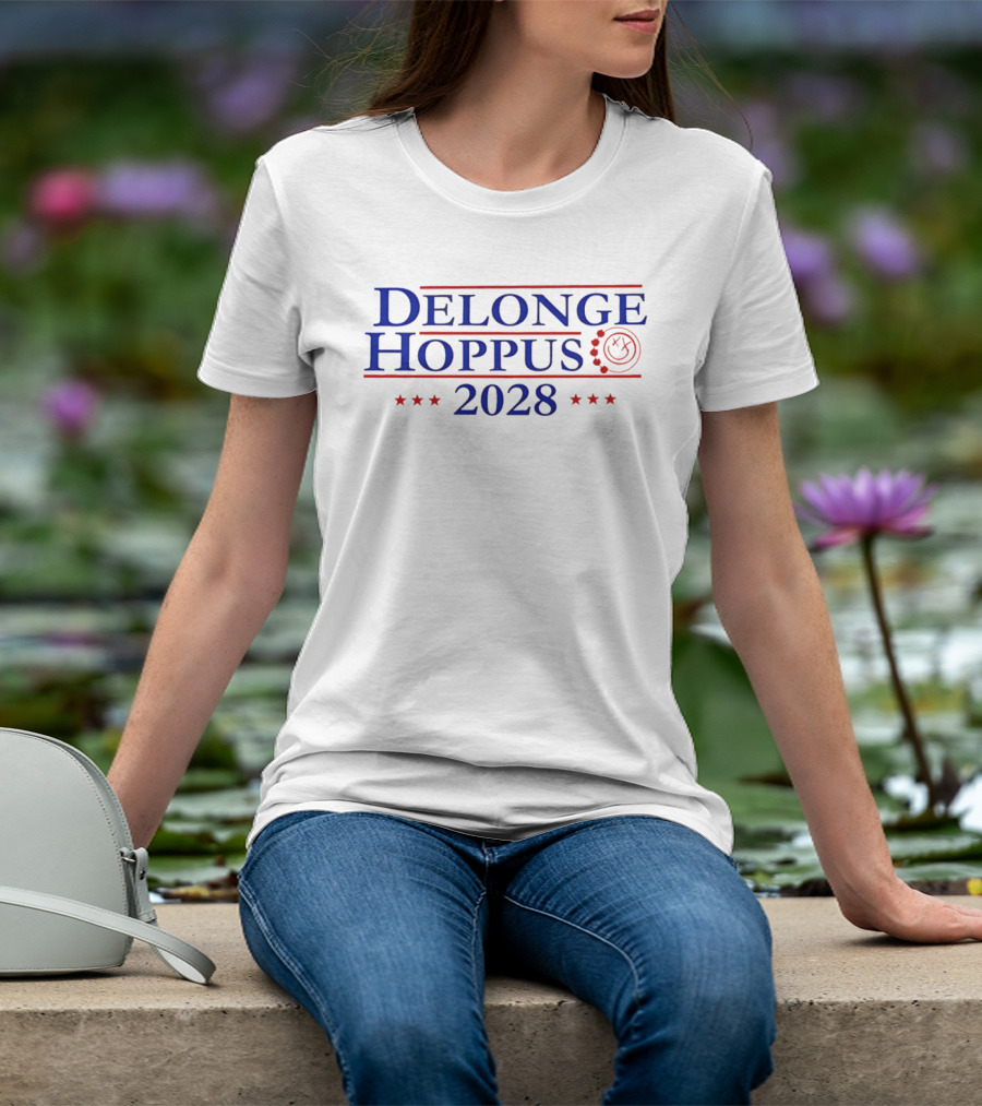 Delonge Hoppus 2028 Blink 182 Stars And Smiley Face T-Shirt