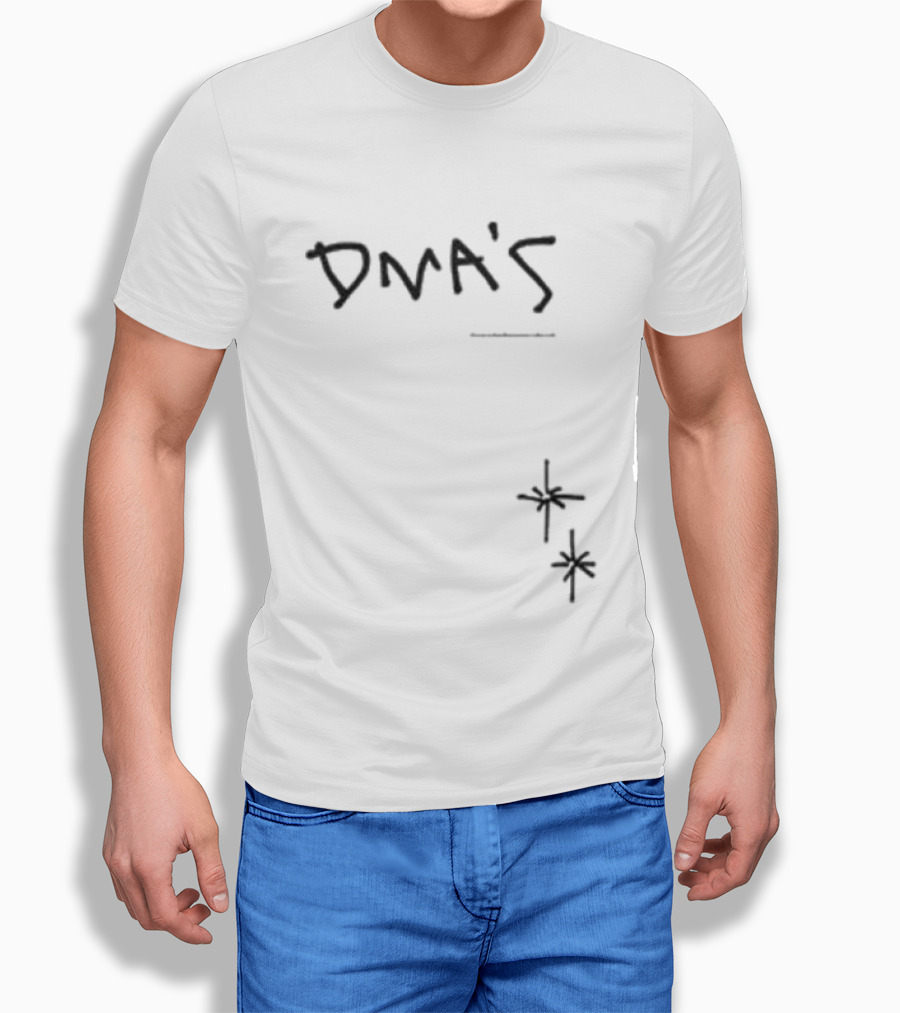 DMA'S Minimalist Album Art Tracklist With Distinctive Cross T-Shirt