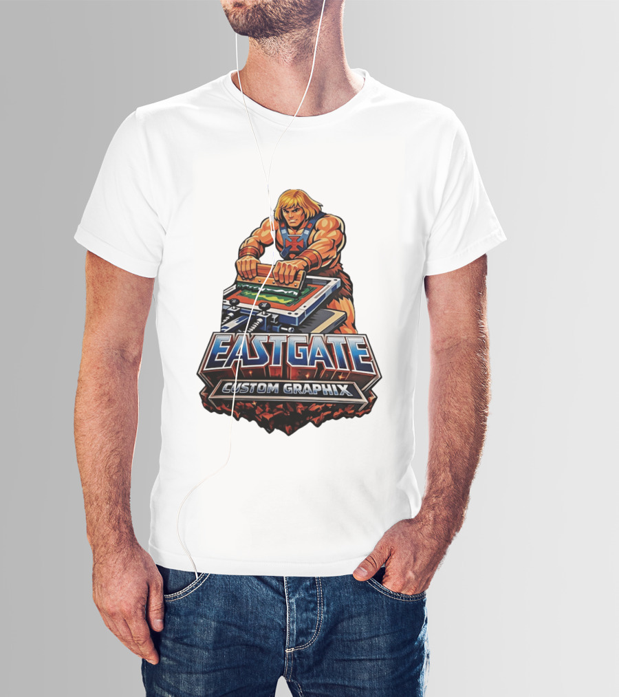 Eastgate Custom Graphix He Man Screen Printing T-Shirt