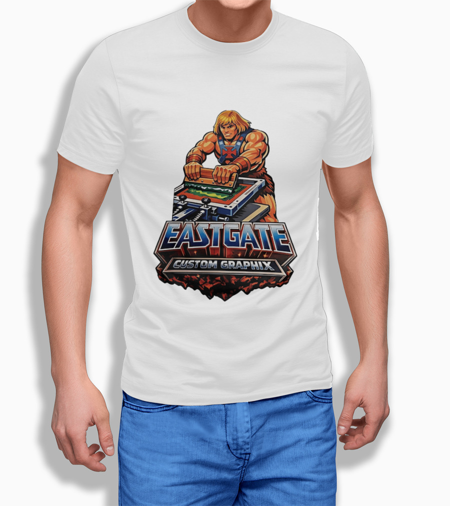 Eastgate Custom Graphix He Man Screen Printing T-Shirt