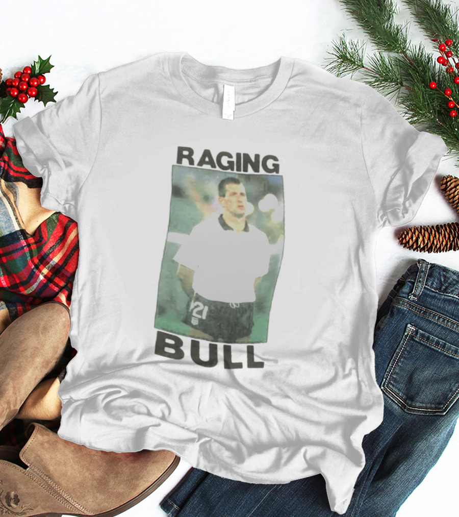 Raging Bull England Football 1989 1990 Player Number 21 T-Shirt