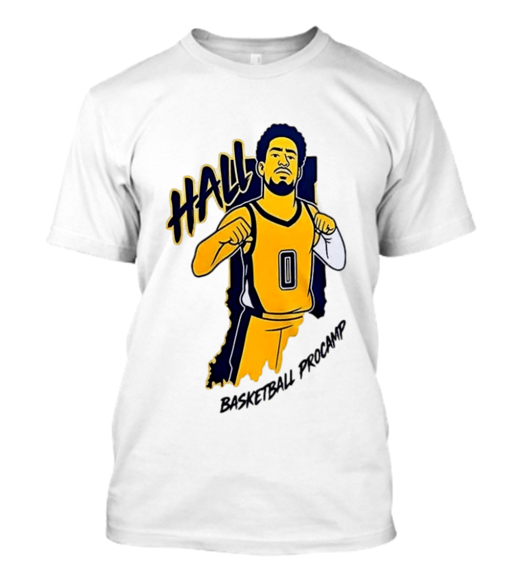 Indiana Pacers Haliburton Hall 0 Basketball Procamp T-Shirt