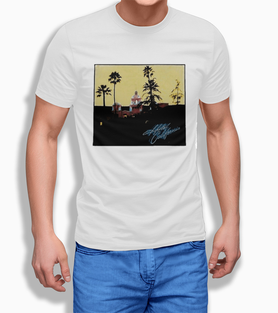 Hotel California Resort Scene 90s Eagles Justin Bieber 1995 T-Shirt