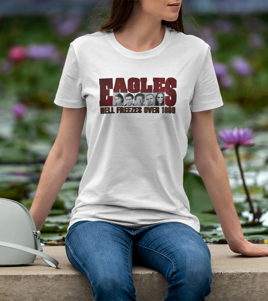 Eagles Hell Freezes Over 1996 Tour Vintage Retro Justin Bieber T-Shirt