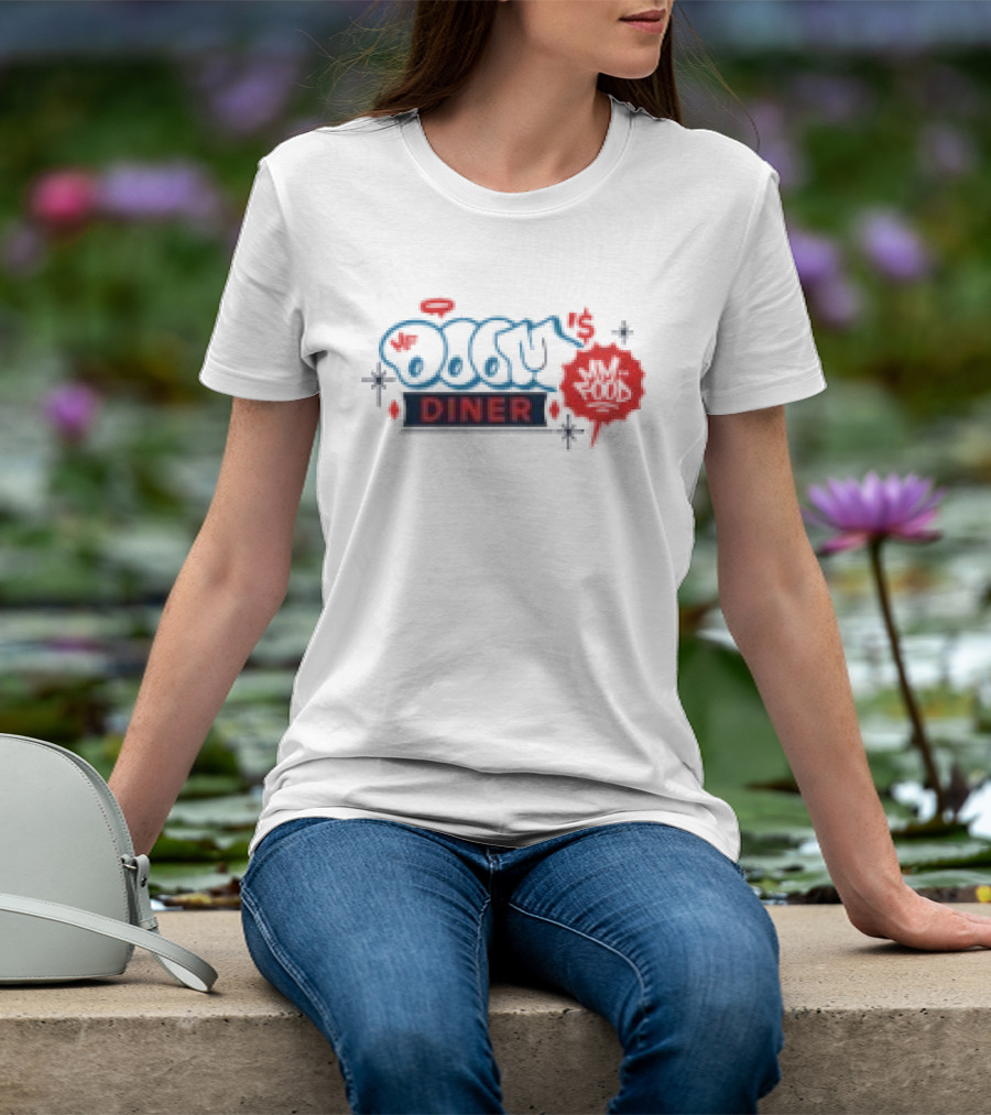 Mf Doom Doom's Diner Comic Style Mask Red And Blue T-Shirt