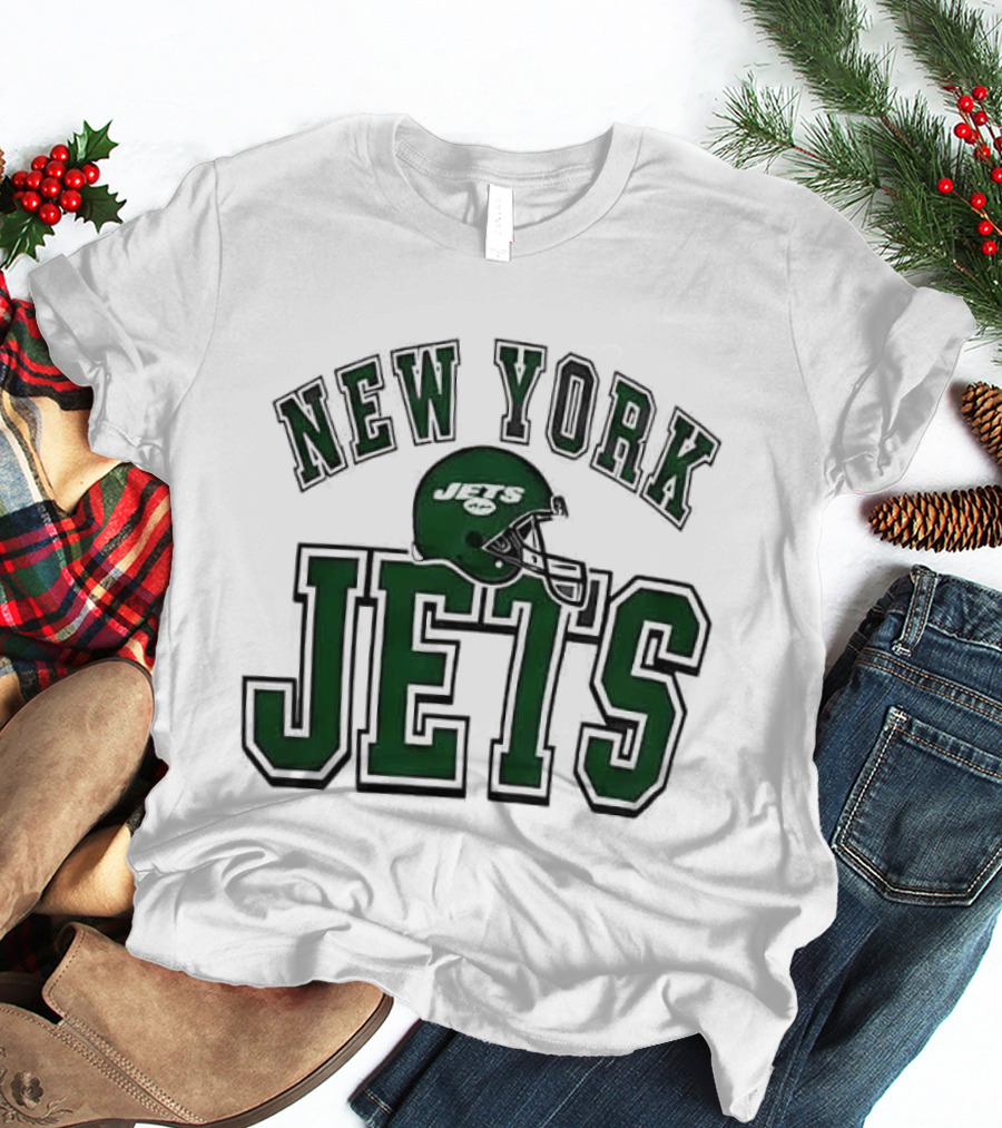 New York Jets Everyone Es Women's Sports Football Helmet T-Shirt