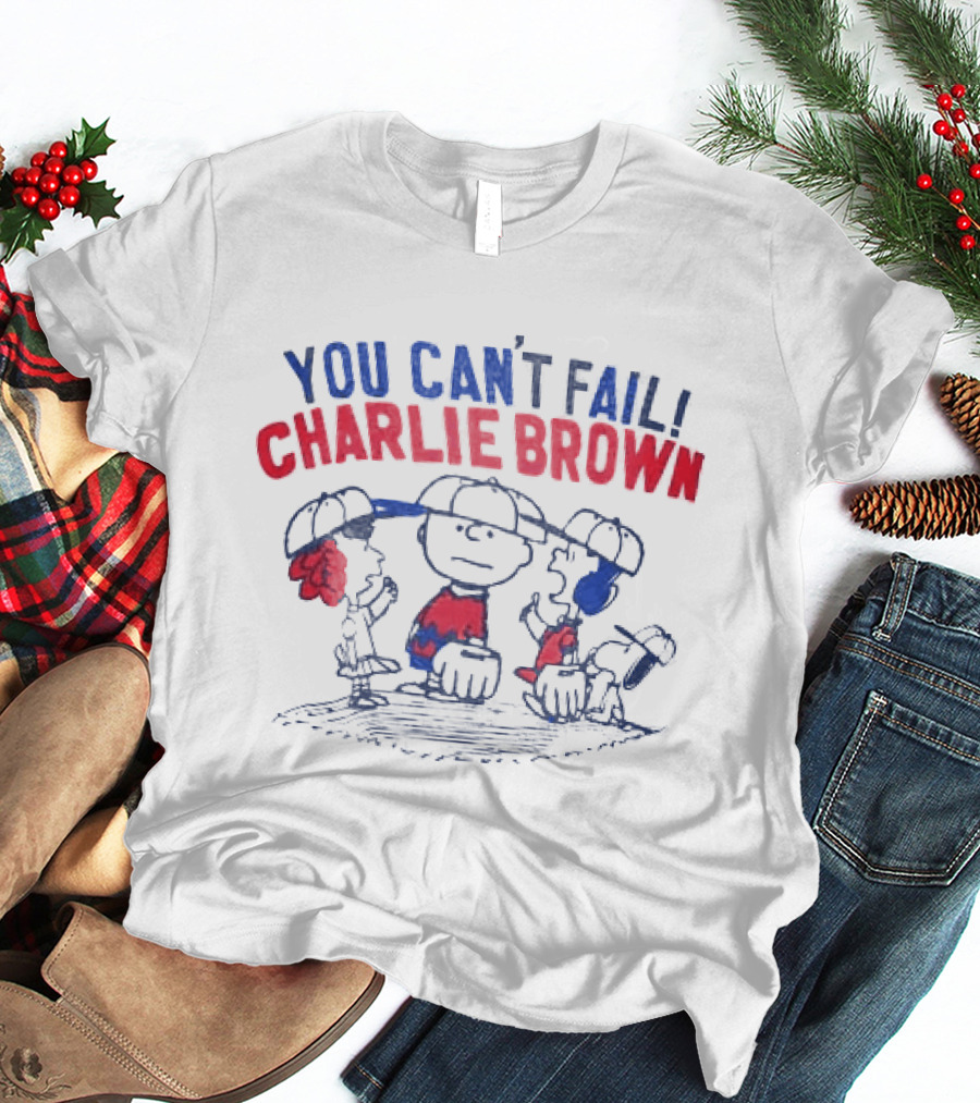 You Can't Fail Charlie Brown Peanuts Comic Classic Characters T-Shirt