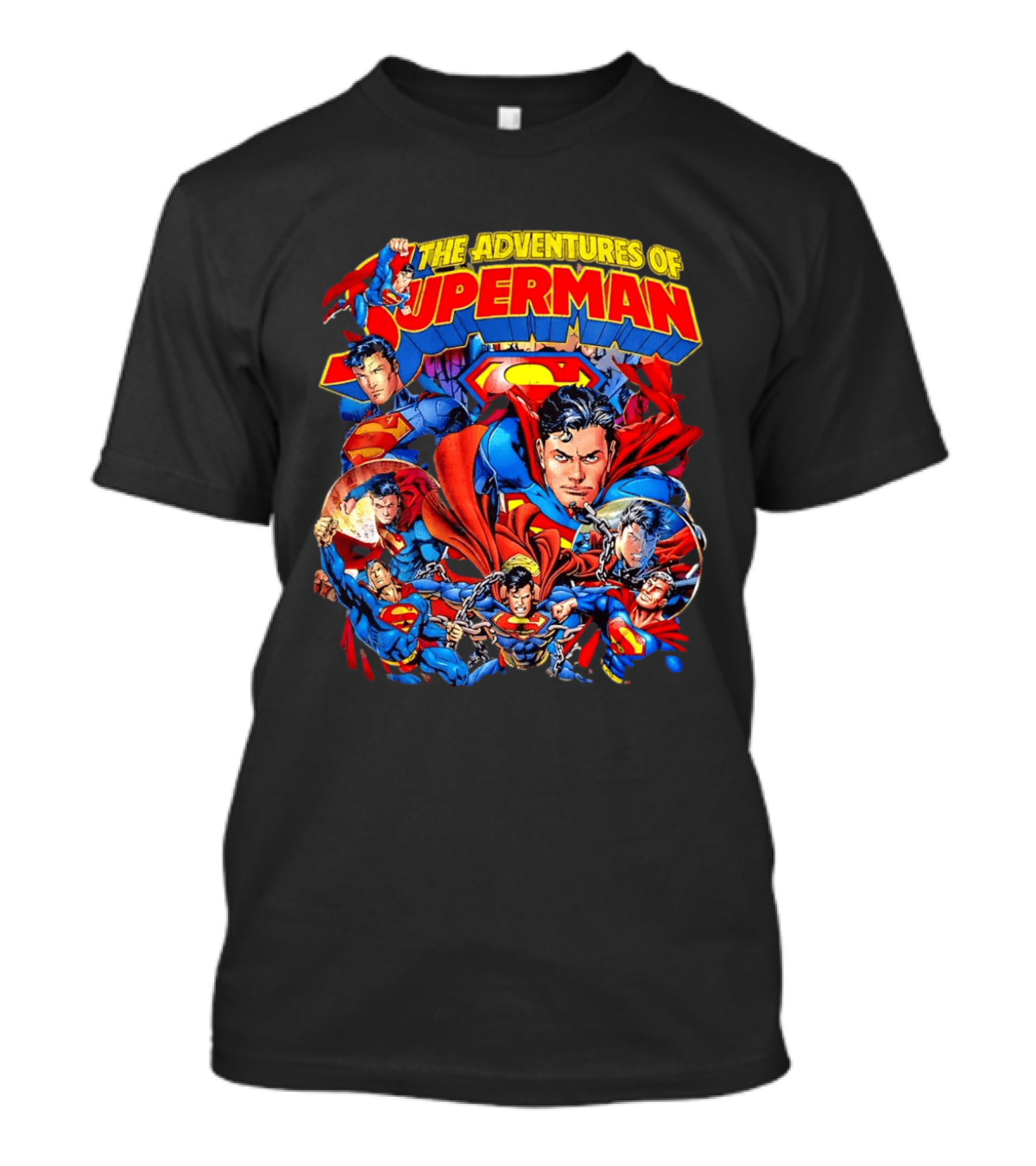 The Adventures Of Superman Iconic 2026 Comic Collage T-Shirt