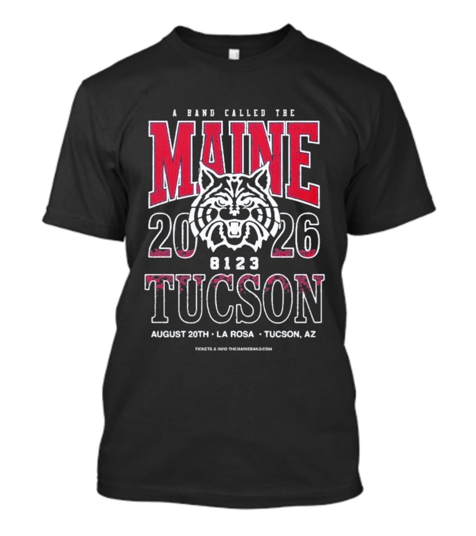 A Band Called The Maine 2026 Tucson AZ August 20th La Rosa Event T-Shirt