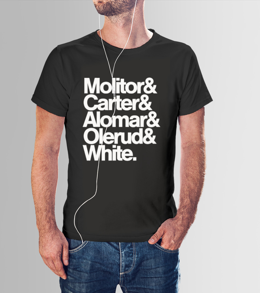 Toronto Blue Jays Molitor Carter Alomar Olerud White Team Legends T-Shirt