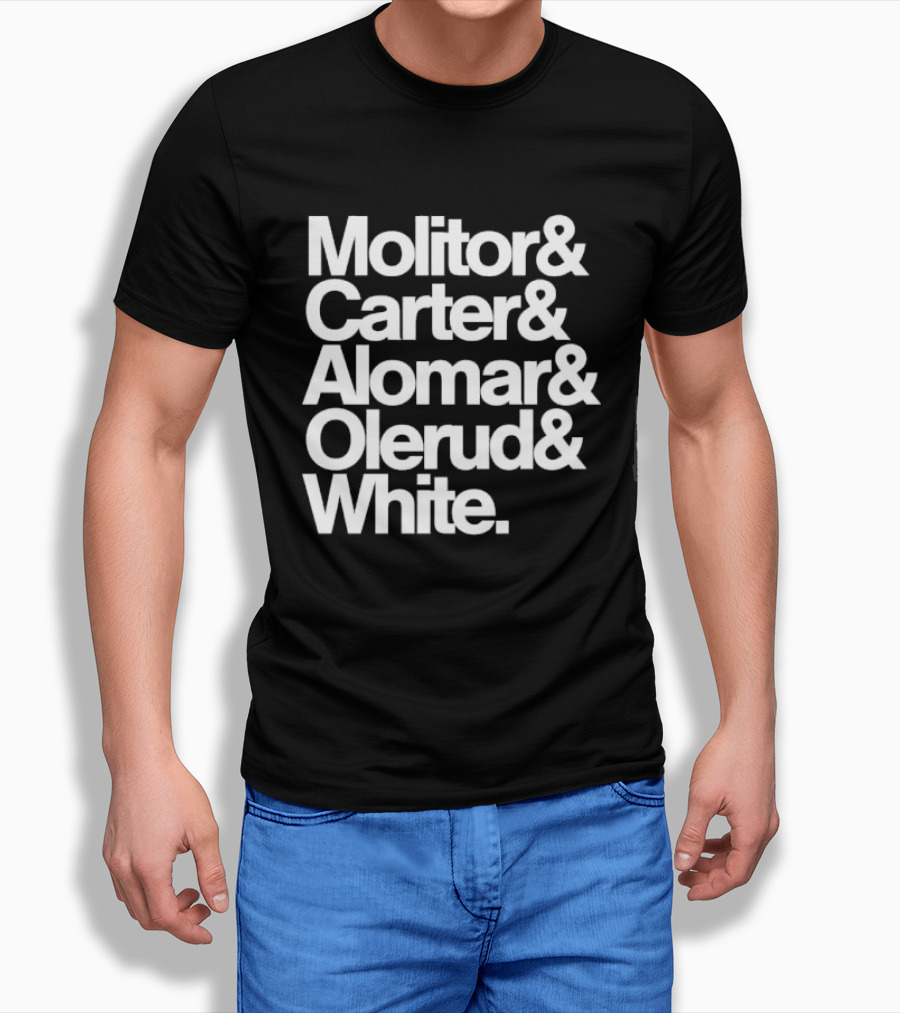 Toronto Blue Jays Molitor Carter Alomar Olerud White Team Legends T-Shirt