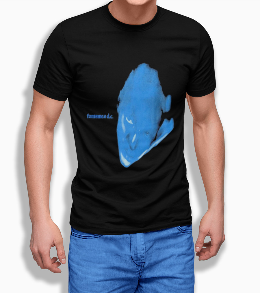 Fontaines D.C. Dopamine Chamber Blue Cover Black T-Shirt