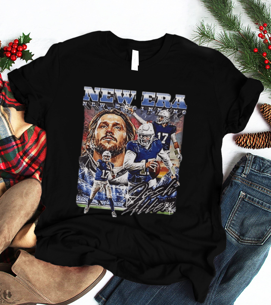 Josh Allen New Era New Beginning Buffalo Bills 17 T-Shirt