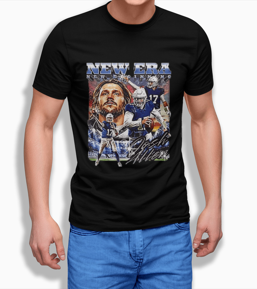 Josh Allen New Era New Beginning Buffalo Bills 17 T-Shirt