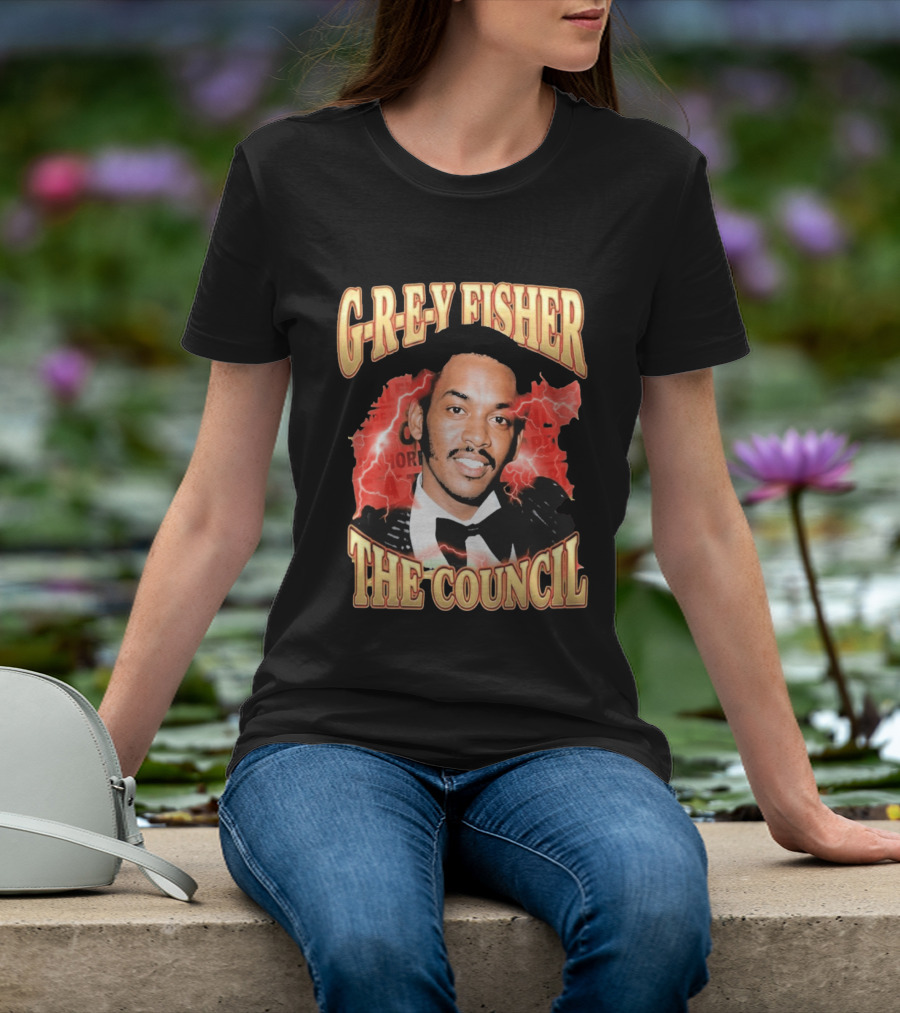 G REY Fisher The Council T-Shirt