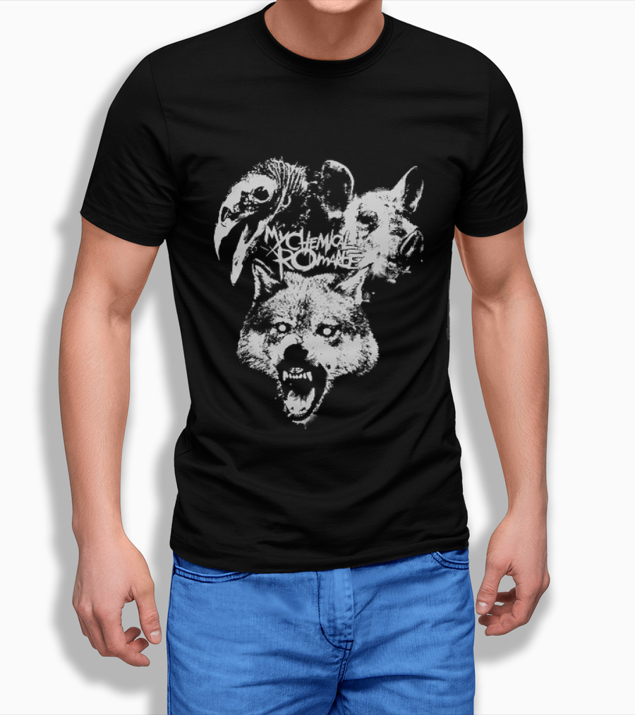 MCR Washington 2026 Tour Mask Animal Faces T-Shirt