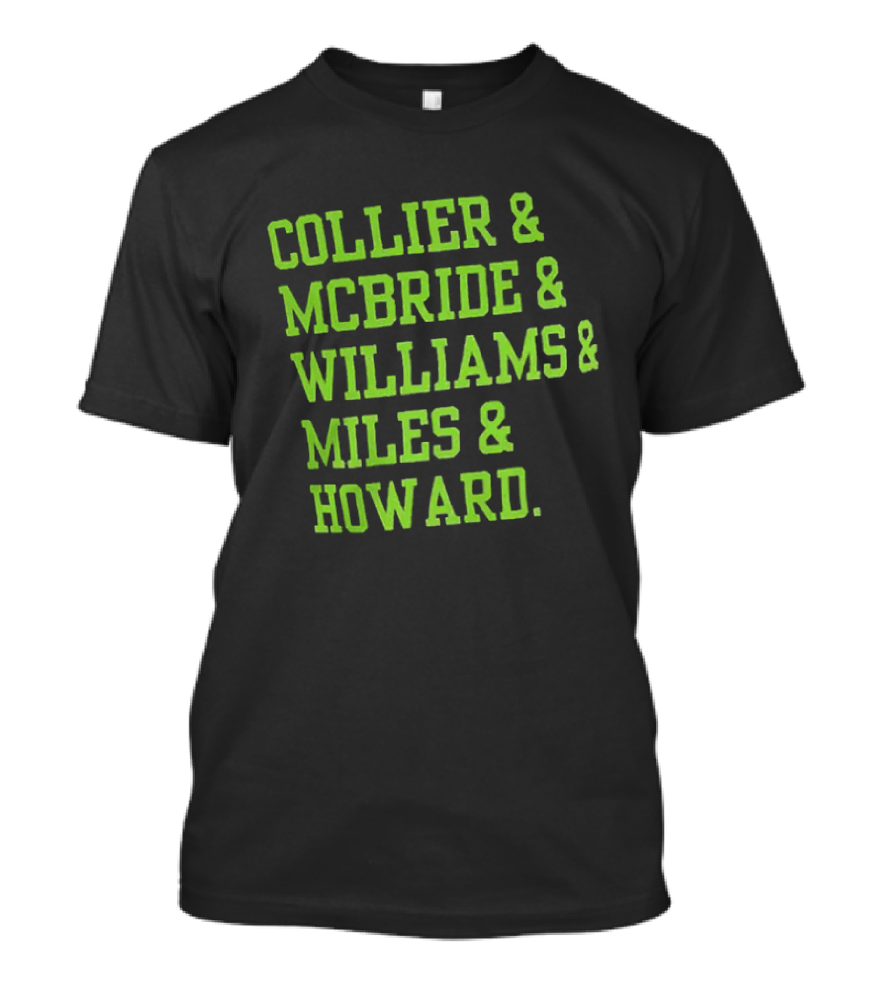 Collier McBride Williams Miles Howard Minnesota Lynx WNBA Players T-Shirt