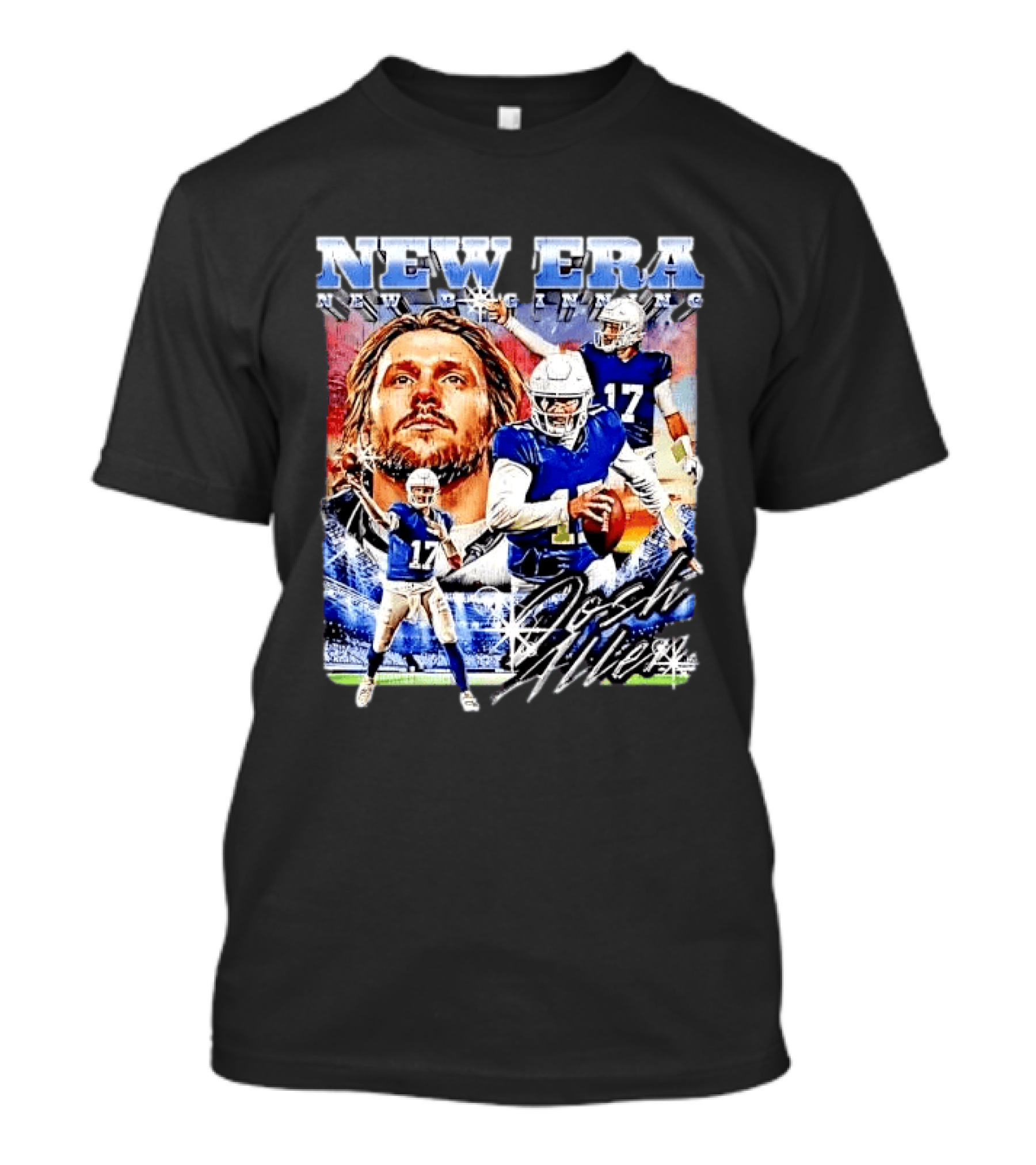 New Era Josh Allen Football Quarterback Action Number 17 Montage T-Shirt