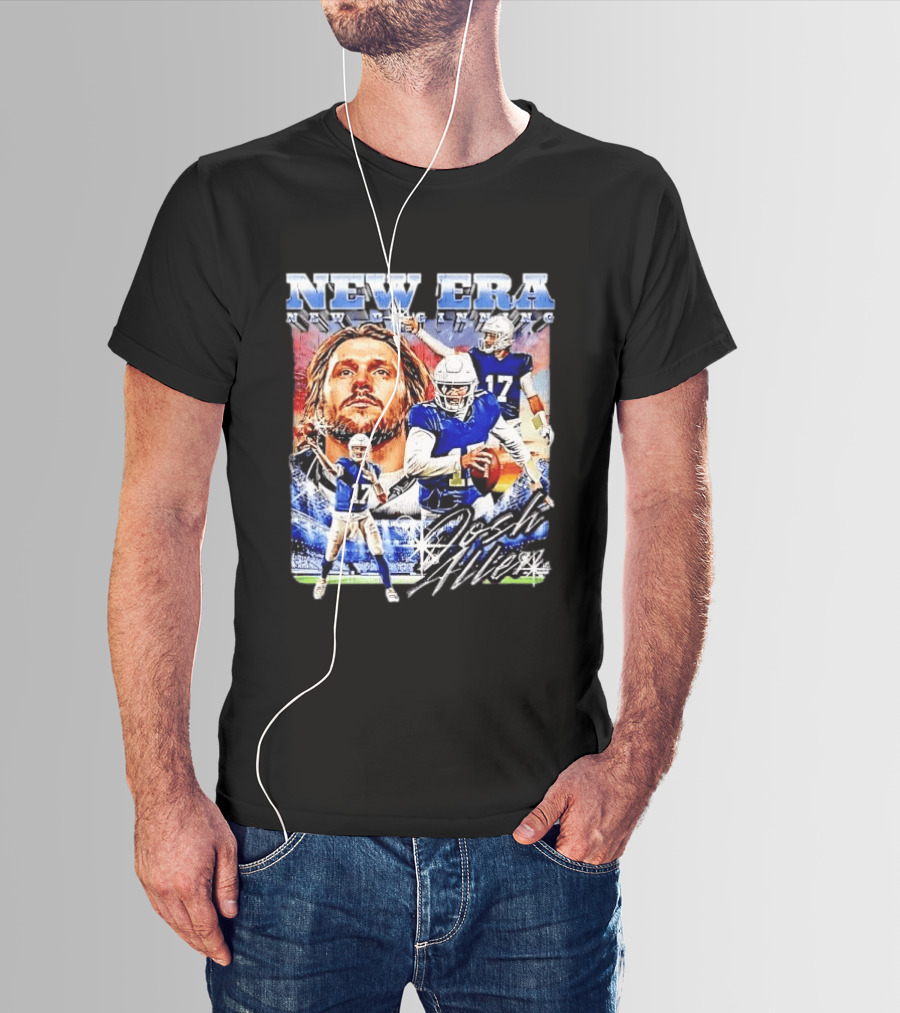 New Era Josh Allen Football Quarterback Action Number 17 Montage T-Shirt