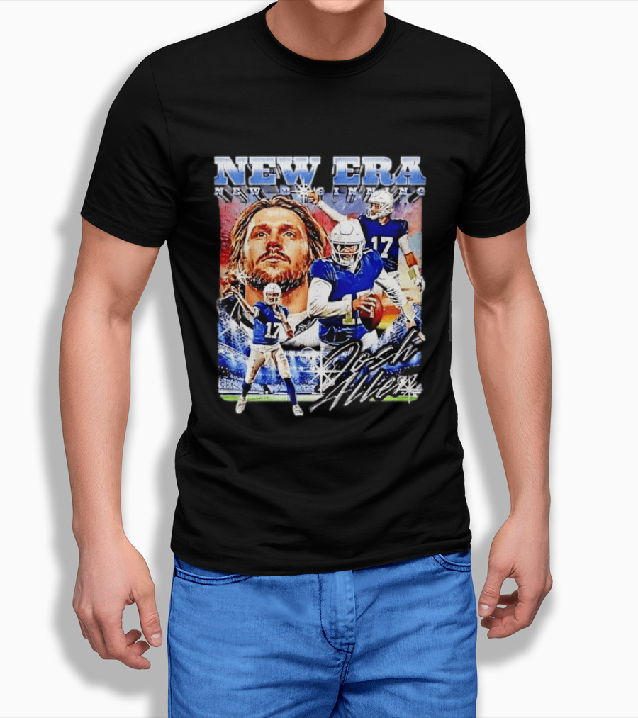 New Era Josh Allen Football Quarterback Action Number 17 Montage T-Shirt