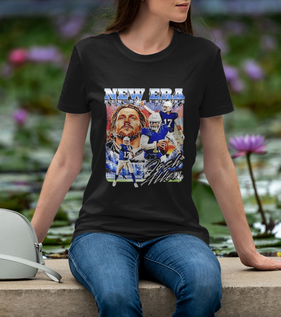 New Era Josh Allen Football Quarterback Action Number 17 Montage T-Shirt