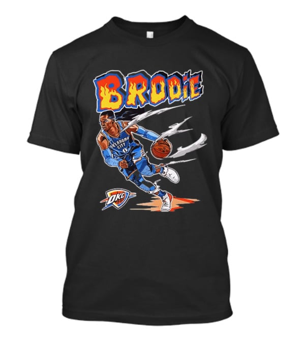 Brodie Russell Westbrook Oklahoma City Thunder OKC NBA Basketball T-Shirt
