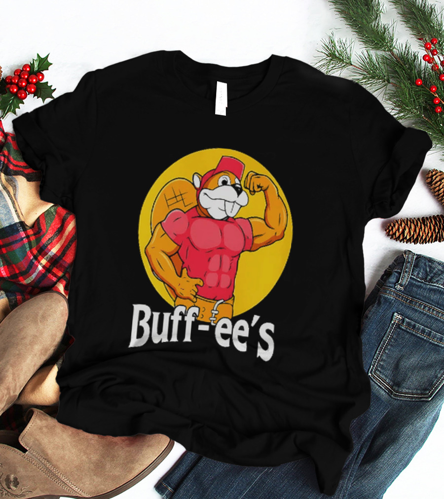 Buff Ee's Muscle Buc Ee's Beaver Fitness T-Shirt