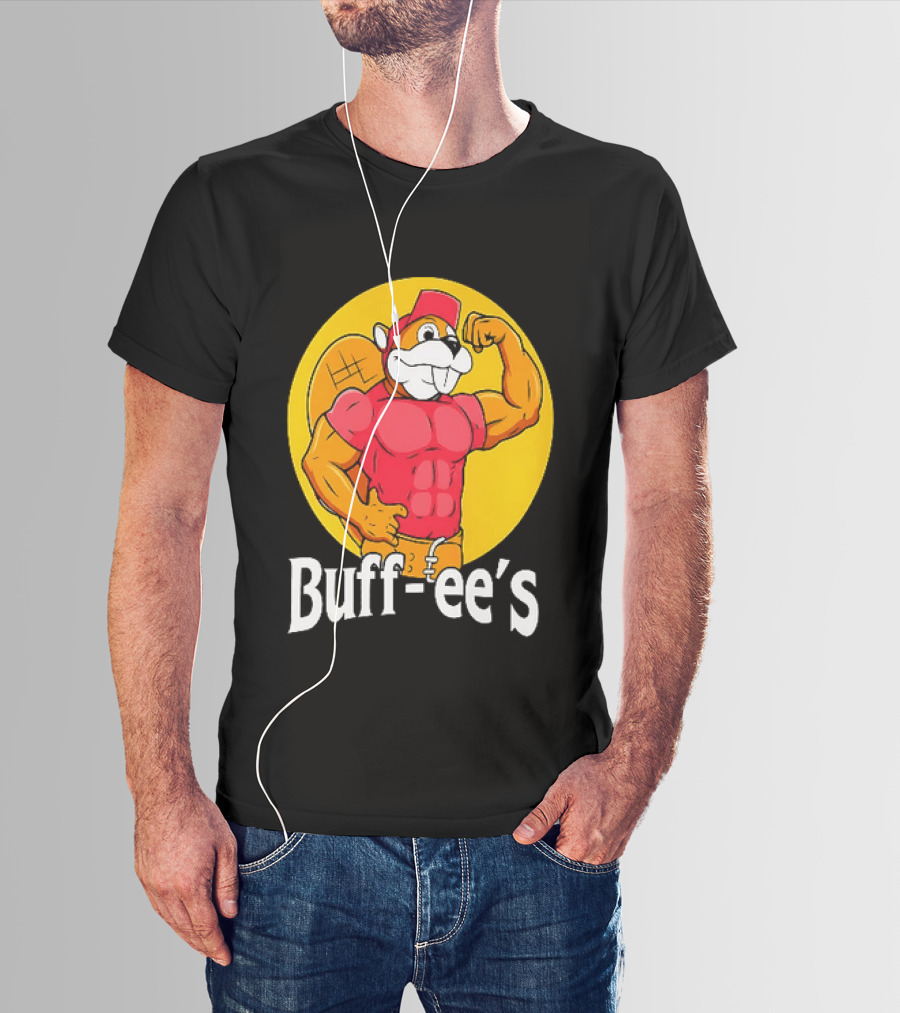 Buff Ee's Muscle Buc Ee's Beaver Fitness T-Shirt