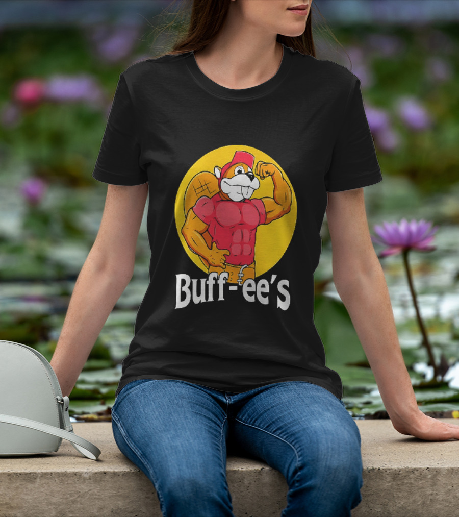 Buff Ee's Muscle Buc Ee's Beaver Fitness T-Shirt