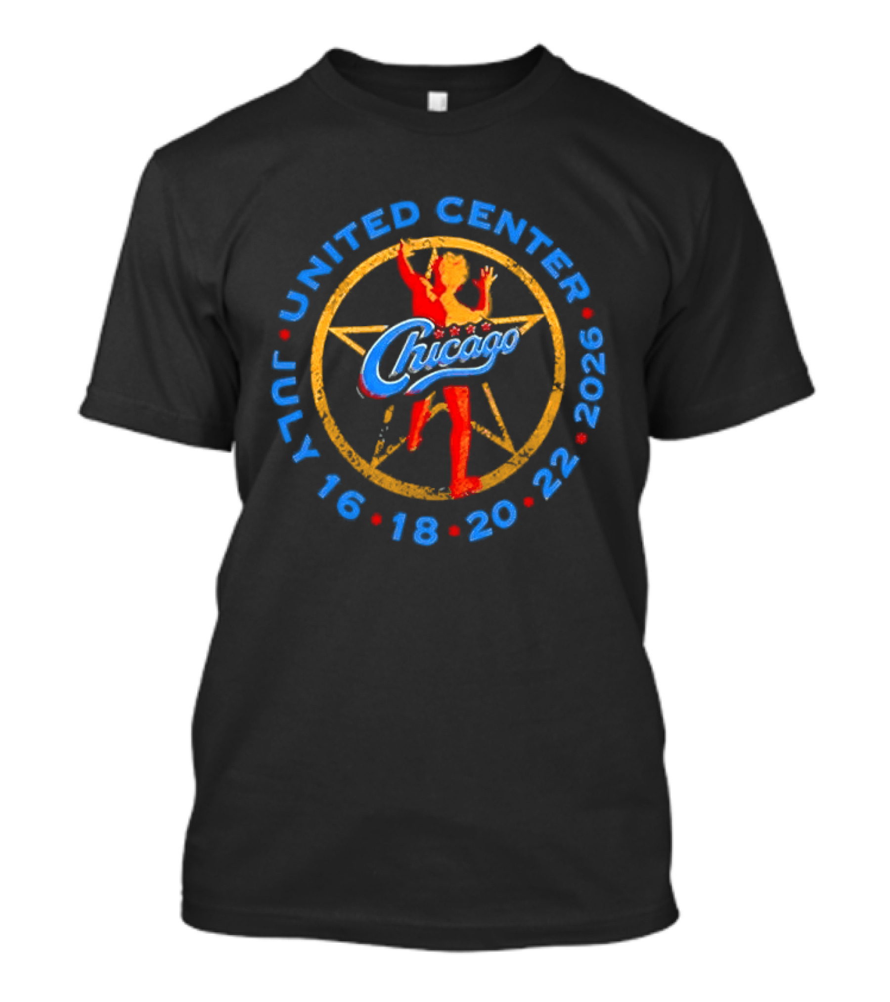 Chicago United Center July 16 18 20 22 2026 Event Dates T-Shirt