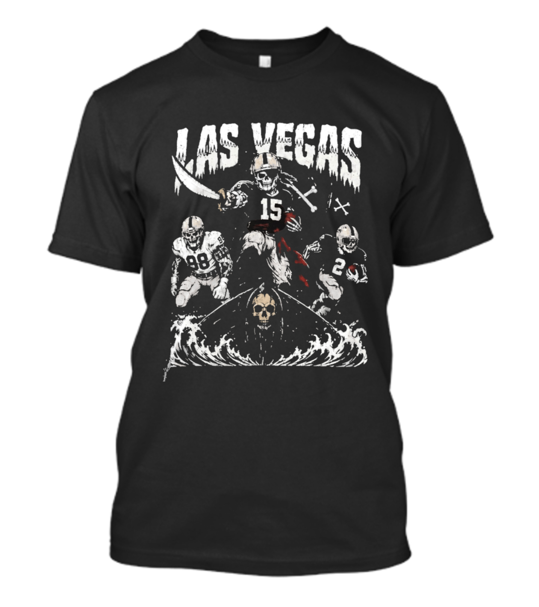 Las Vegas Football Raiders 2026 Skull And Crossbones T-Shirt