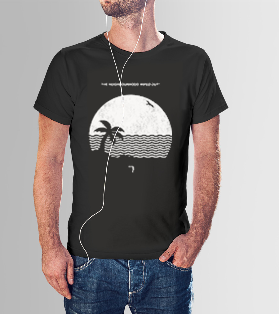 The Neighbourhood Wiped Out Album Palm Tree Beach Scene T-Shirt