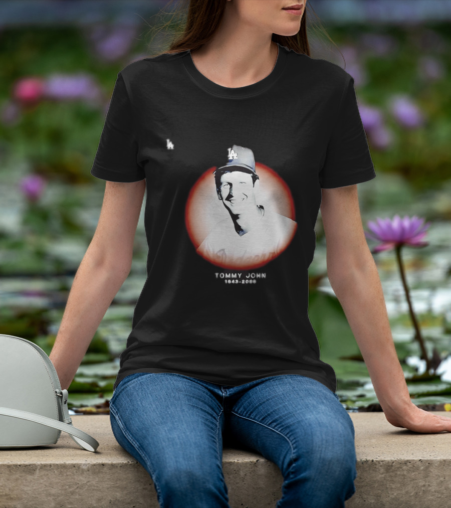 Tommy John 1943 2026 Memorial Baseball LA Dodgers T-Shirt