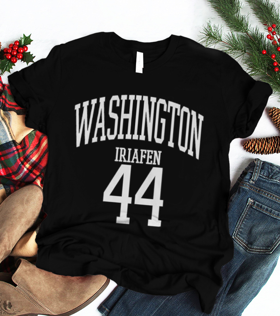 Washington Iriafen 44 White Arched Nameplate Jersey T-Shirt