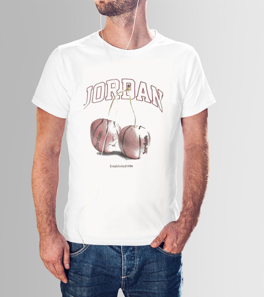 Jordan Established 1984 Basketball Cherries T-Shirt