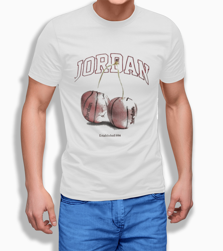 Jordan Established 1984 Basketball Cherries T-Shirt