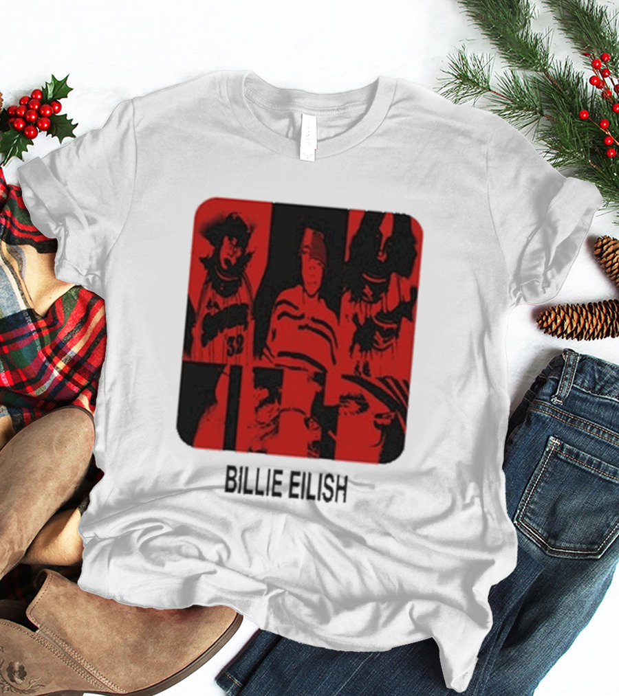 Billie Eilish Thermal Be Collage Photo T-Shirt