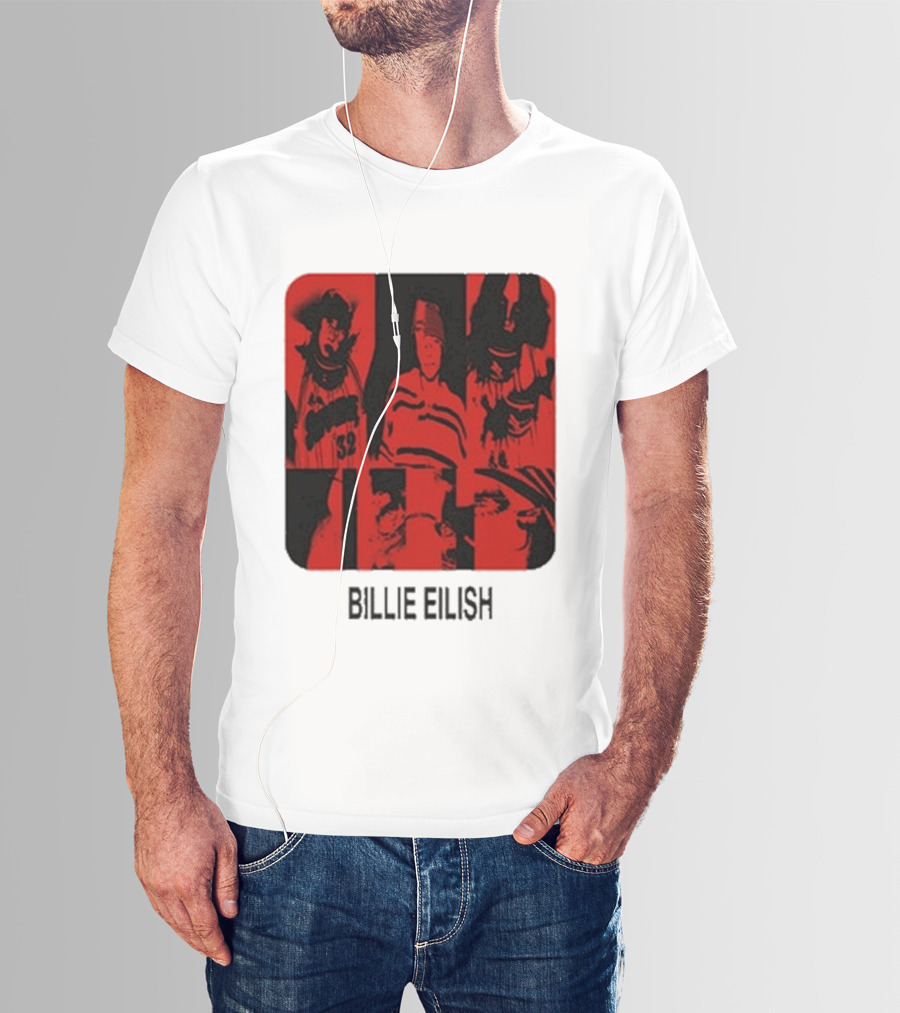 Billie Eilish Thermal Be Collage Photo T-Shirt