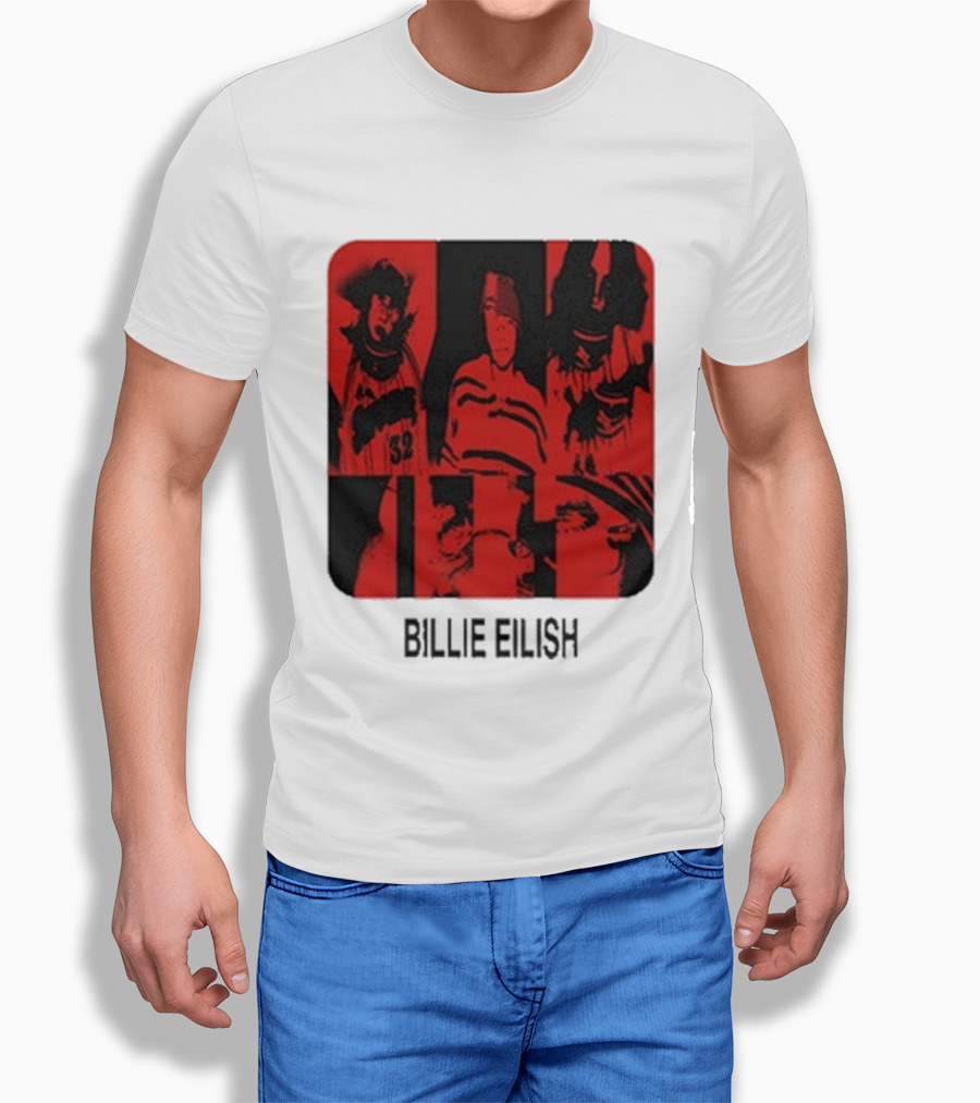 Billie Eilish Thermal Be Collage Photo T-Shirt