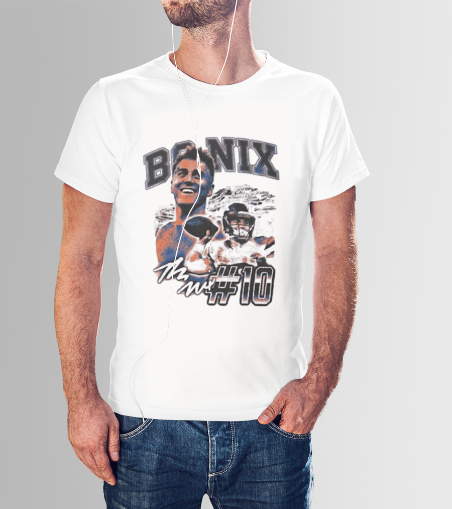 Bo Nix Number 10 Football Player T-Shirt